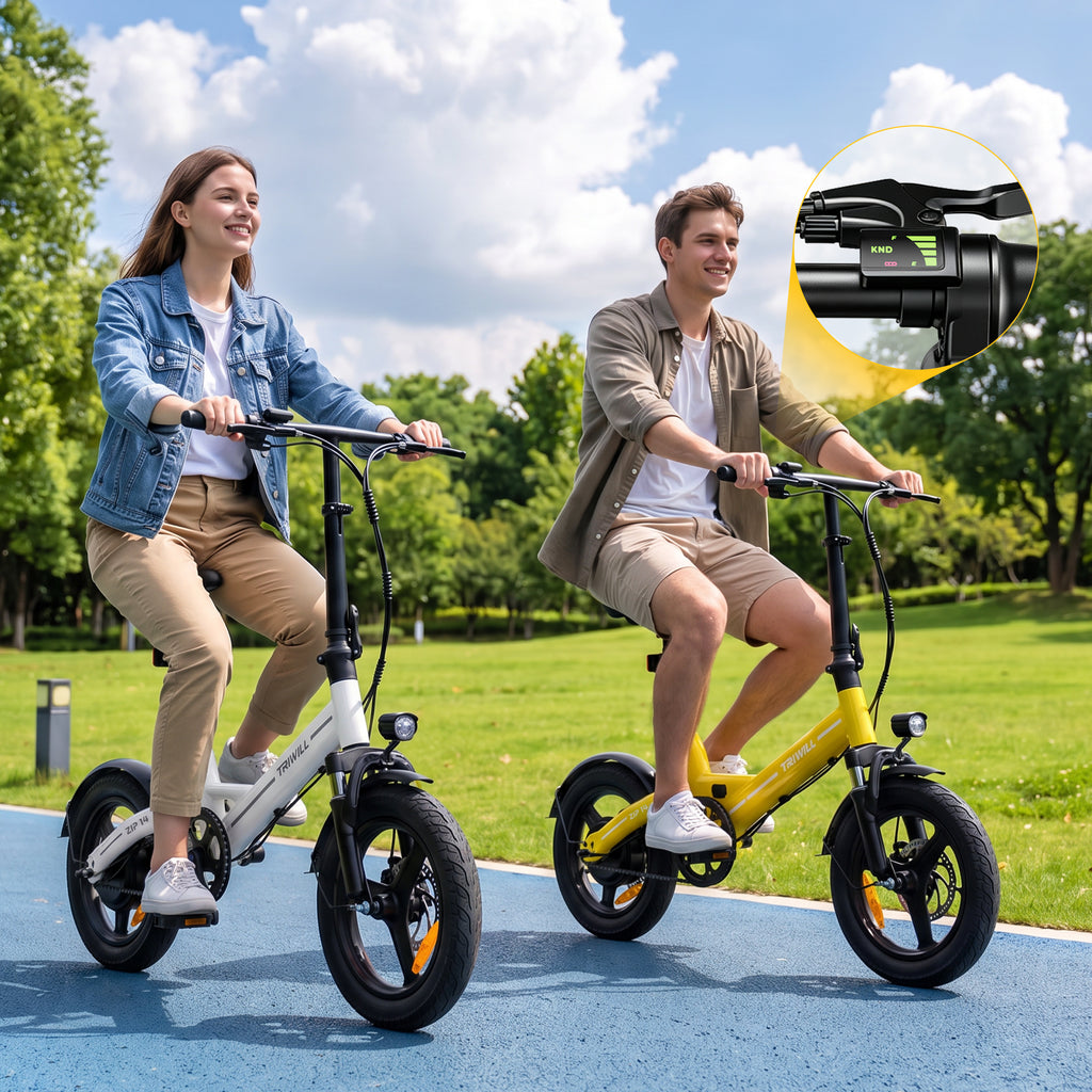 Electric Bike for Adults & Teens, 1000W Peak Motor, 14" Tire Commuter Ebike UP to 25 Miles Range, 22 MPH Top Speed, 36V 7.8Ah Battery, 264 lbs Max Load, Dual Disc Brakes, Mini E-bike for Commuting,Pink